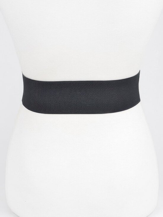 Rhinestone Buckle Stretch Belt main image 2
